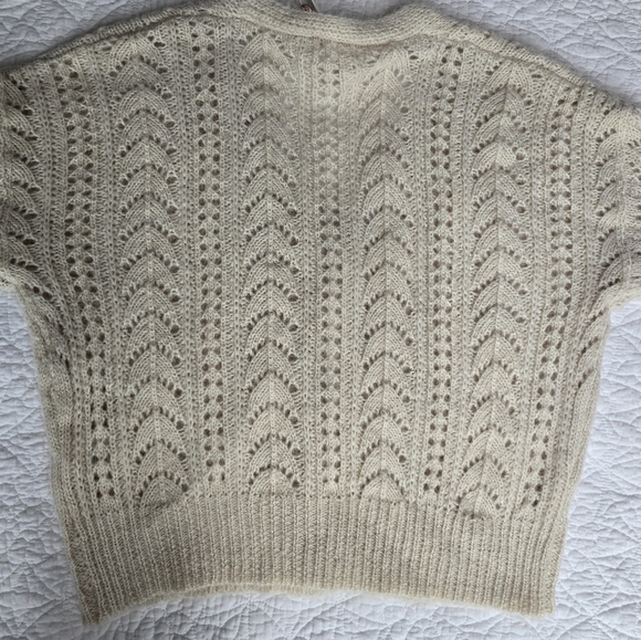 Heartloom Grenier Pointelle Wool Blend Cardigan - Picture 11 of 16